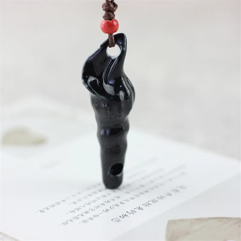 Showtrue Boho Whistle Ceramic Pendant Necklace Women Ethnic Style Couch Rope long bijoux femme | Украшения и аксессуары