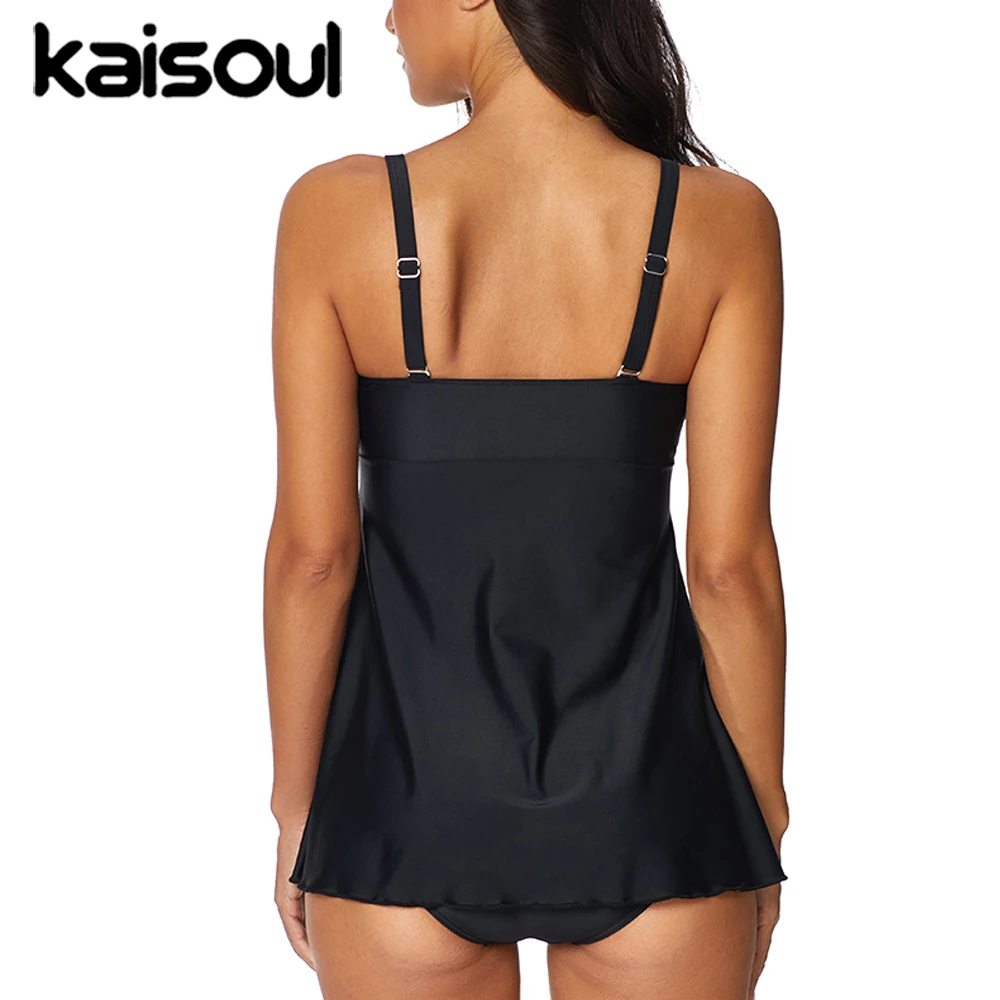 Купальник сексуальное бикини из двух частей женский черный купальник плюс