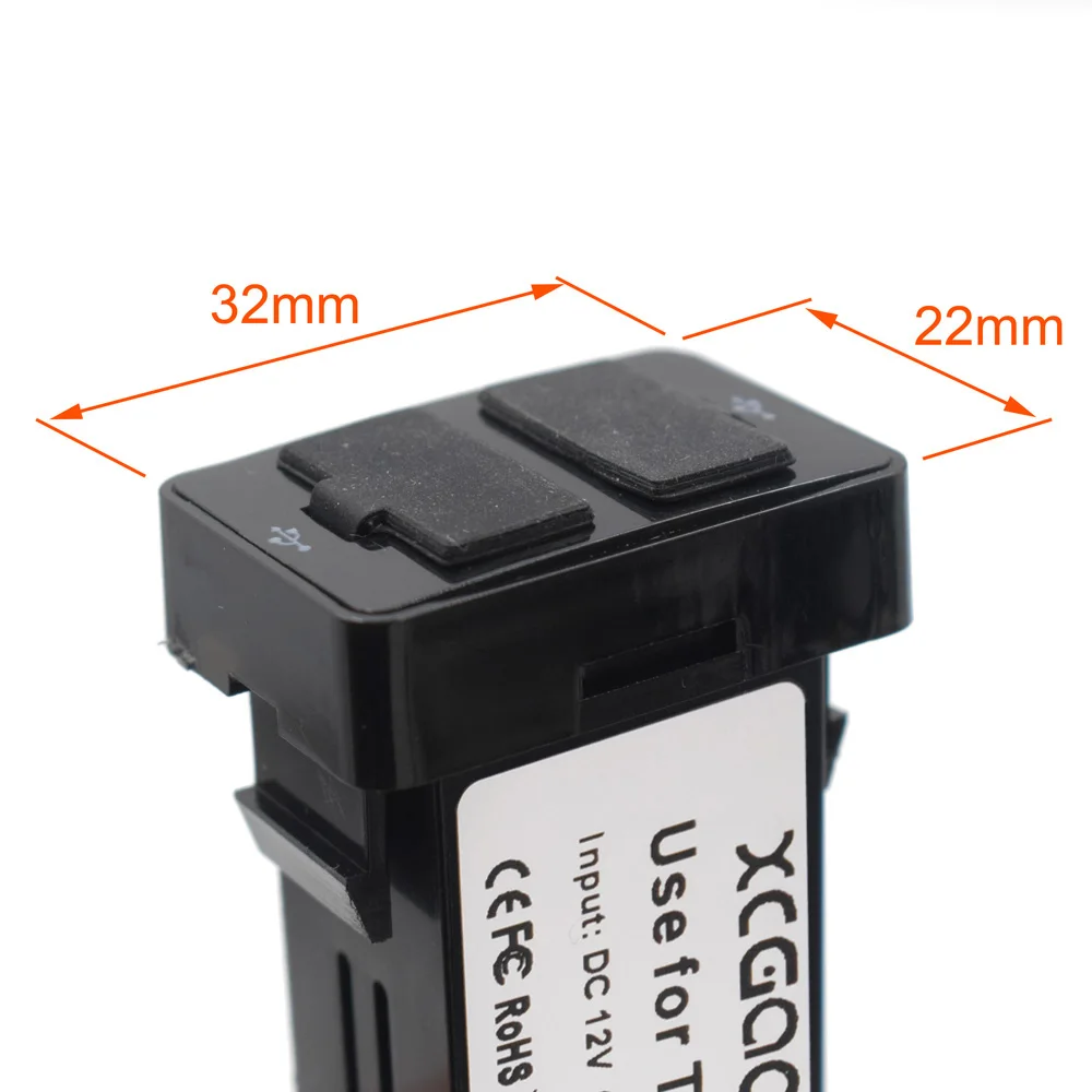 XCGaoon специальный 2.1A 2 USB интерфейс разъем зарядное устройство адаптер для TOYOTA, DC-DC Преобразователь мощности, может заряжать iPhone Мобильный