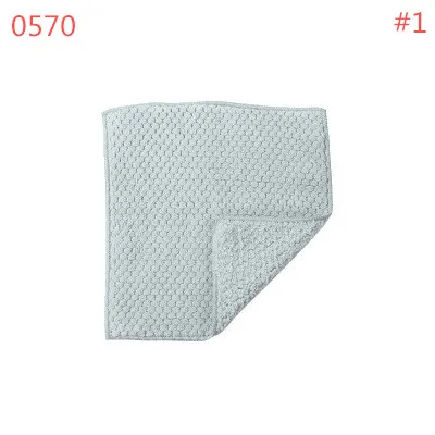 0570-2pcs-1 BLRISUP карамельный цвет маленький размер Впитывающее микроволокно кухонное полотенце блюдо ткань высокая-эффективная посуда домашнее полотенце для уборки - Цвет: 0570-2pcs-1