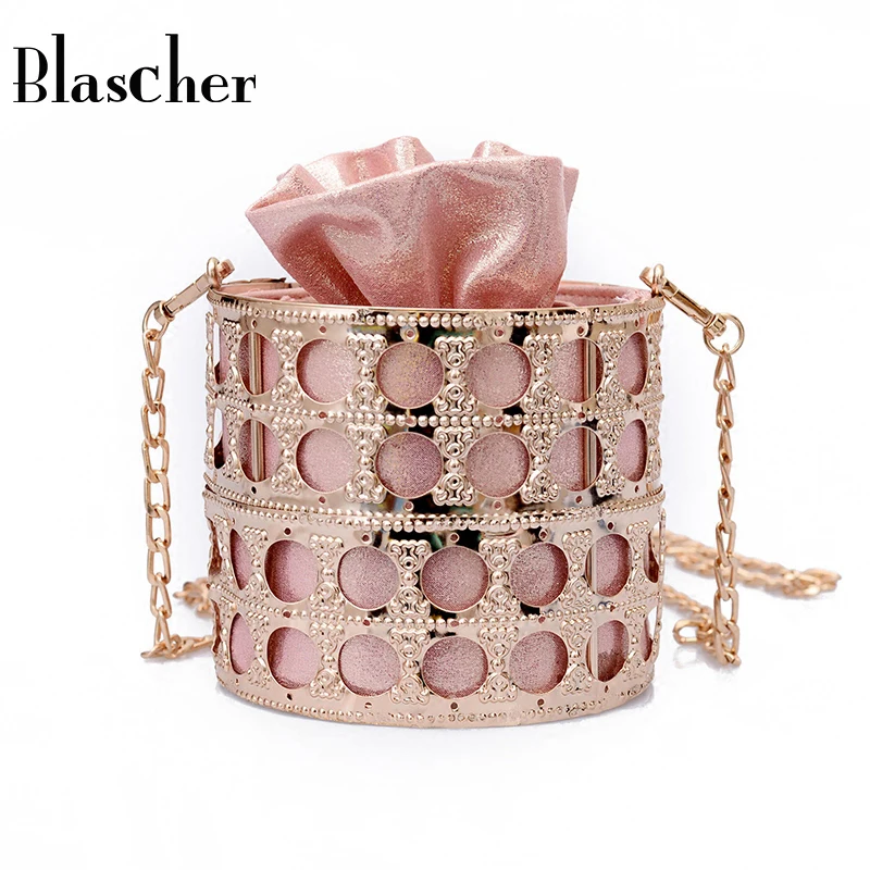 Blascher 2018 Ins Стиль Для женщин моды Crossbody сумки металлические заклепки панк байки