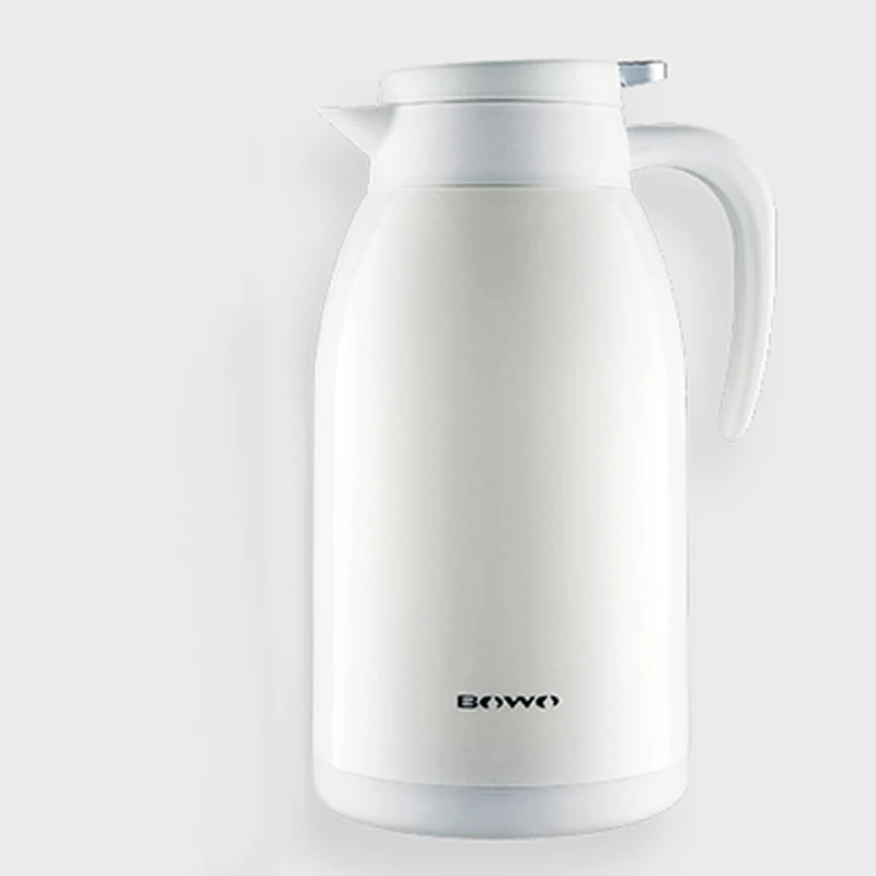 White Thermos Pot Термос чайник 1300 мл вакуумная изоляция чашки бутылки кофе чай кувшин для горячей воды изоляция колба бытовой термос чайник - Цвет: White Thermos Pot