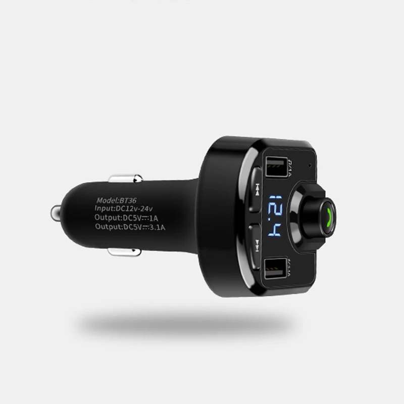 Новое горячее беспроводное Bluetooth FM автомобильное зарядное устройство с ручными
