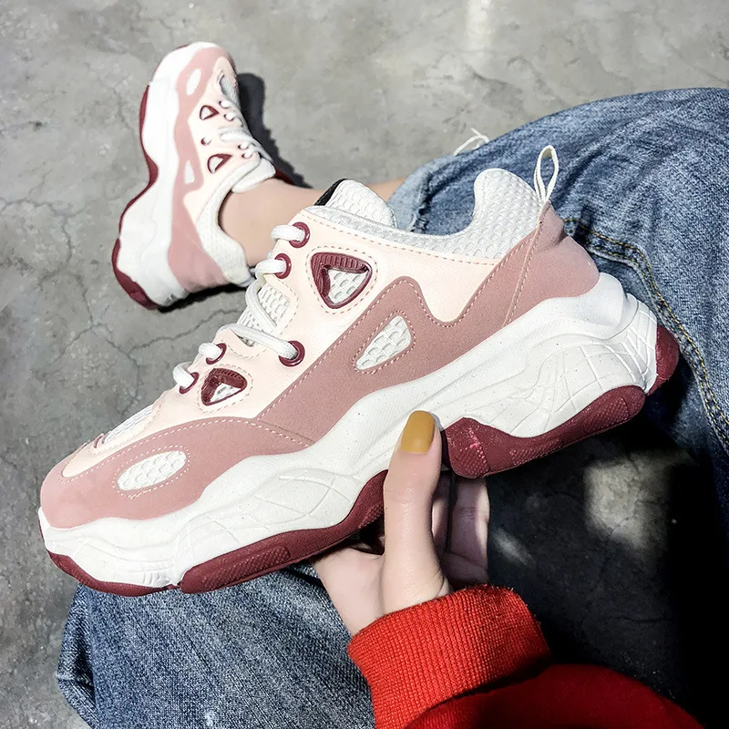 Женские кроссовки Модные Повседневные Удобные дышащие белые на плоской