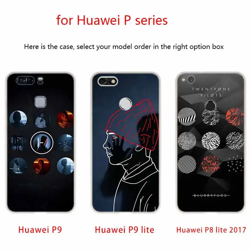 Новый чехол NAYIDA Twenty One Pilots 21 силиконовый мягкий из ТПУ для Huawei P50 P30 P40 P20 Pro P10 Lite P Smart