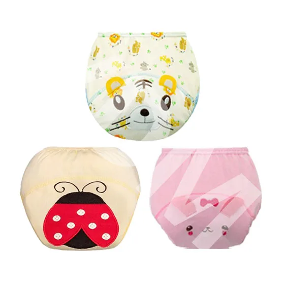 3 шт. Детские тренировочные штаны трусы многоразовые подгузники детская Пеленка