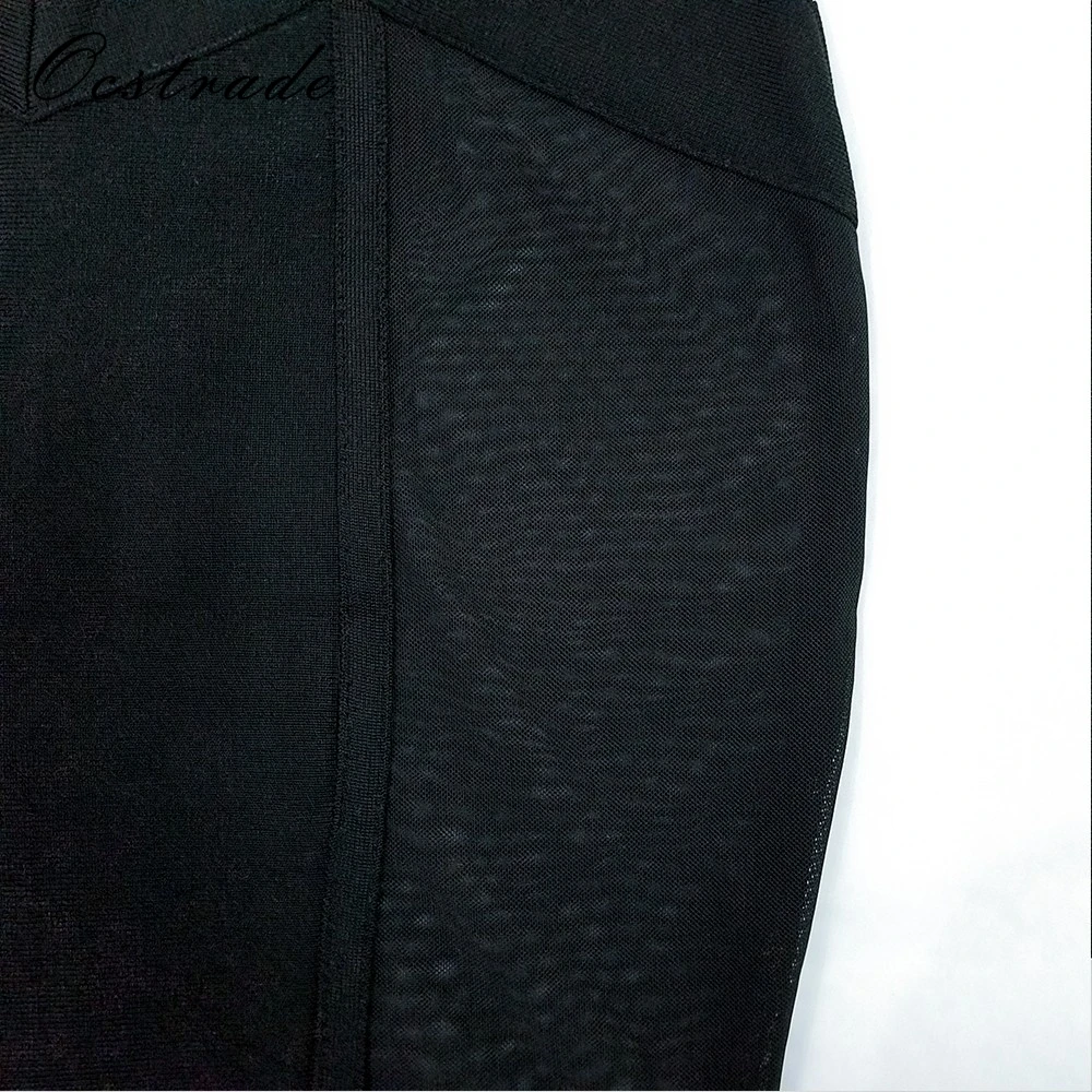 Женская облегающая юбка Ocstrade черная мини с сеткой лето 2019|skirt bodycon|bandage skirtwomen skirt |