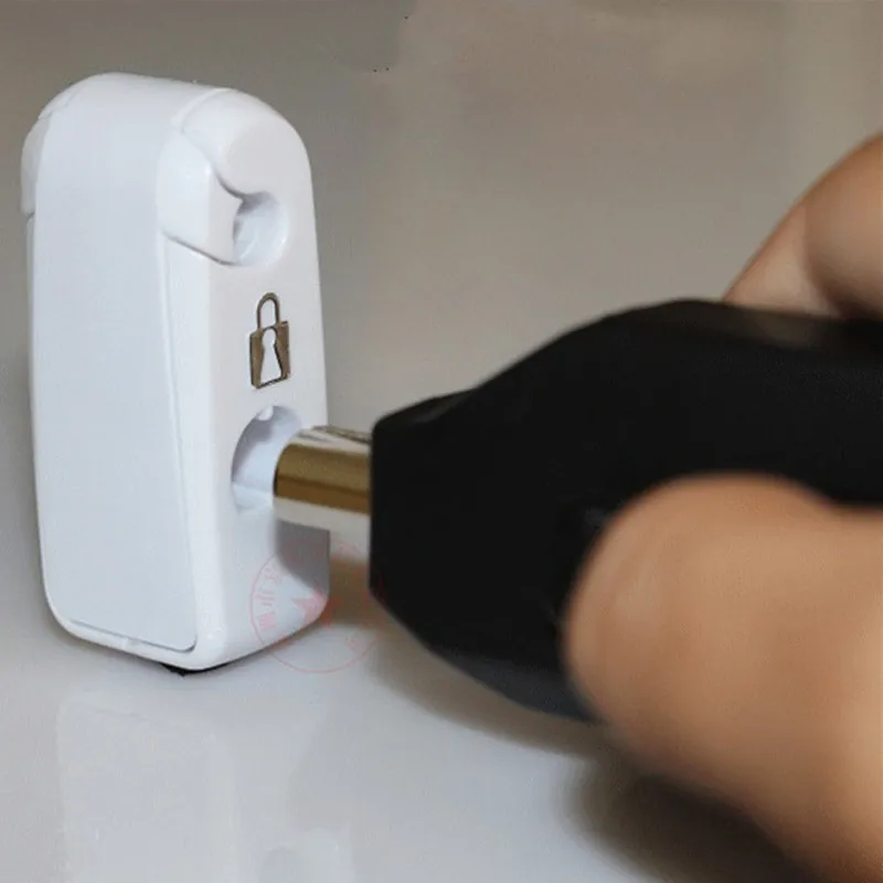 Sold In Pack Of 500 Pieces Air Express Fast Shipping Abs Material White Color Dia 6mm Security Anti Lost Wall Hook Stoplock Tag