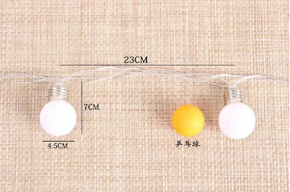 5 м 20 LED Глобус лампа гирлянда свет Крытый Открытый разноцветный светодиодный шар