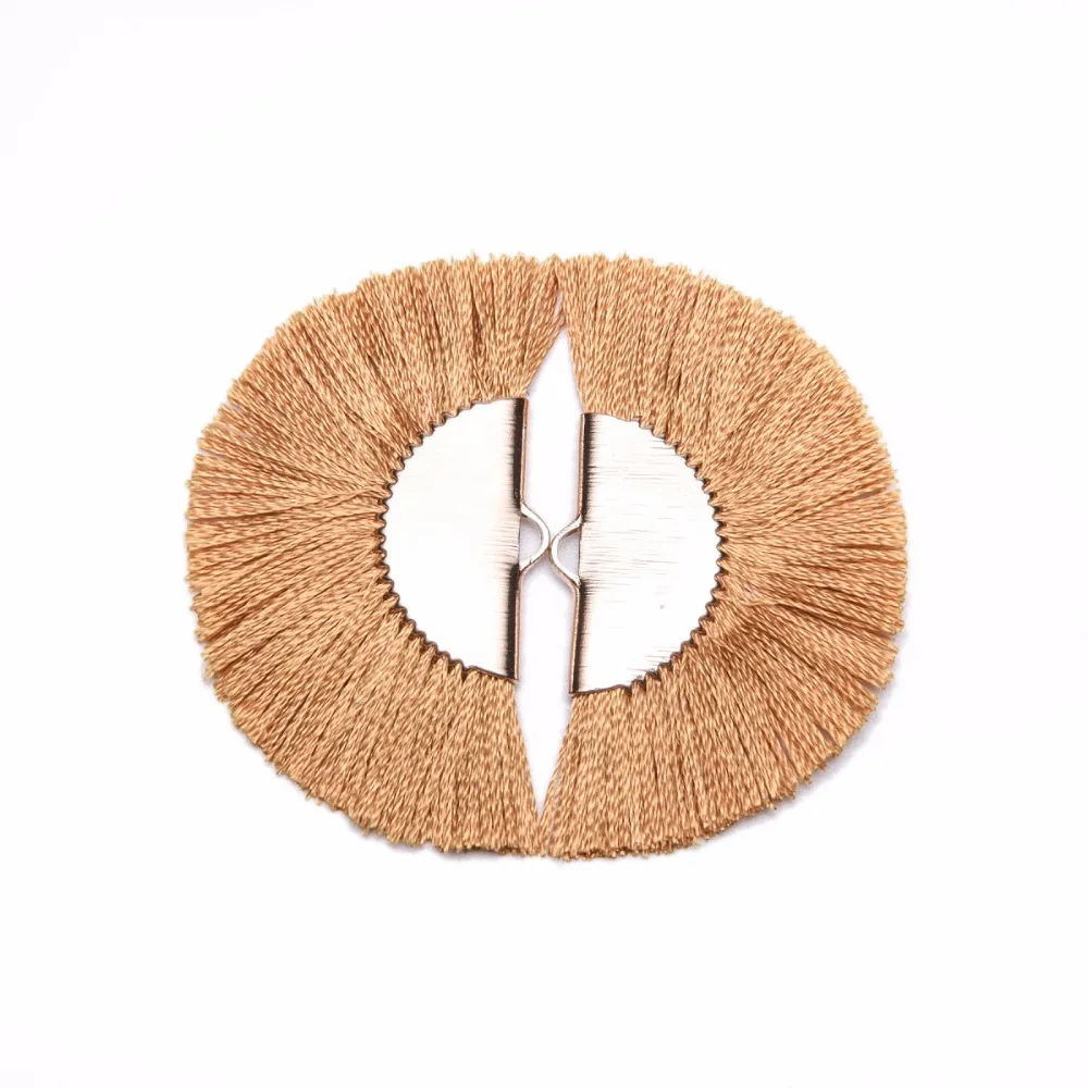 assoonas L142 4.3cm silk tassels jewelry materials accessories parts golden clip diy earrings pendants making hand made | Украшения и