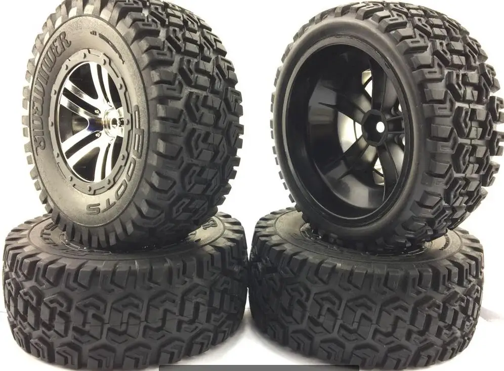 2x ARRMA Fury 1/10 RC шины для коротких грузовиков/колесо команды связанные с HRAXXAS SlASH 4X4 10SC