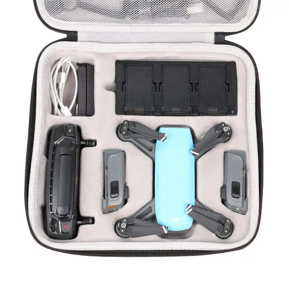 LTGEM чехол для DJI Spark Drone подходит для 4 батарей дрона, защита пропеллера, зарядное устройство, пульт дистанционного управления и другие аксессуары-Bl