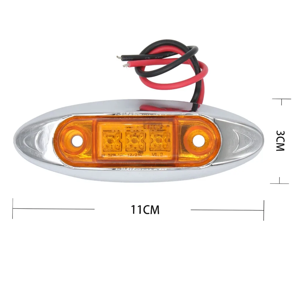 RXZ 12V 24V турковый светильник боковой маркер светодиодный для прицепа