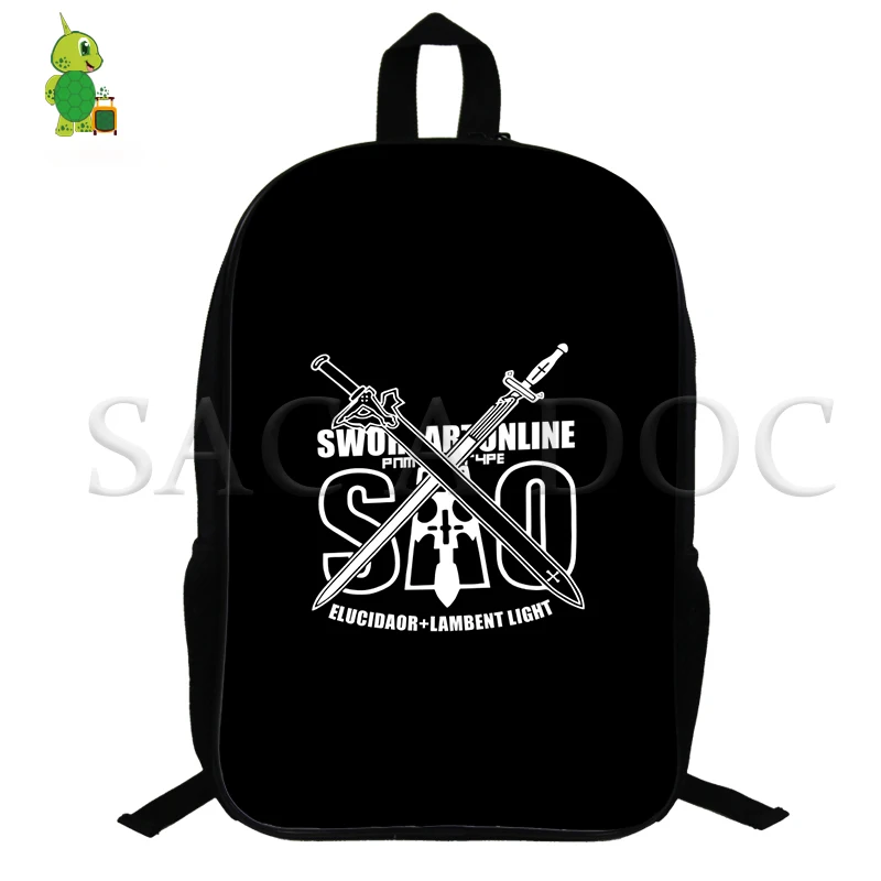 Рюкзак для мальчиков и девочек с рисунком меча из аниме школьные ранцы