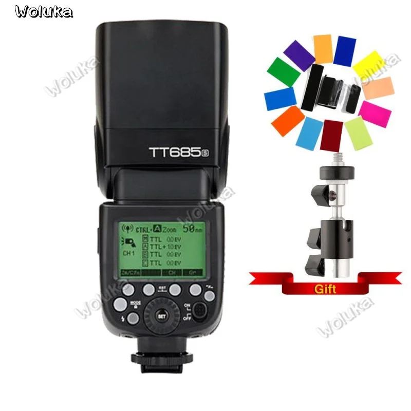 Вспышка для камеры Godox TT685S DSLR A6300 A99 A58 6000L 2 4G HSS TTL GN60 TT685O TT685N TT685F CD50 T03P | Электроника