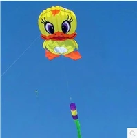 free shipping high quality soft duck kite line nylon ripstop sport kite flying toys weifang kites walk in sky kaixuan emma