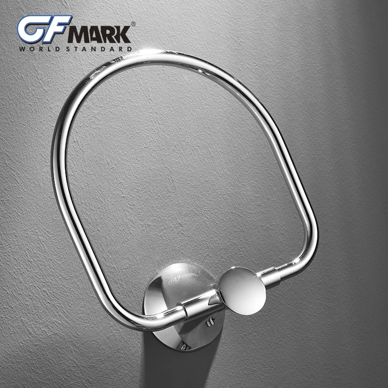 GFmark настенные кольца для полотенец хромированные вешалки туалетных держатели