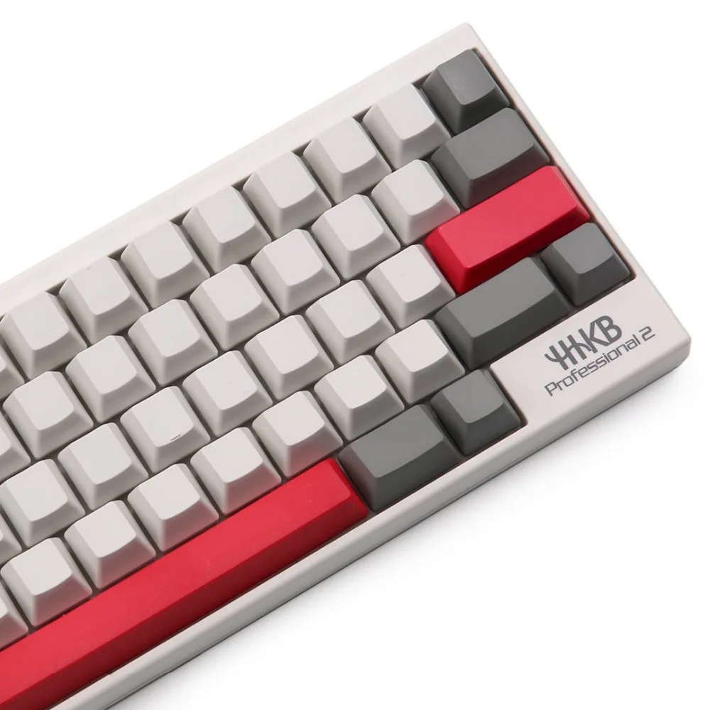 EC пустой серый и молочный keycap PBT OEM 63 ключи в красный Esc введите пробел для Topre ANSI
