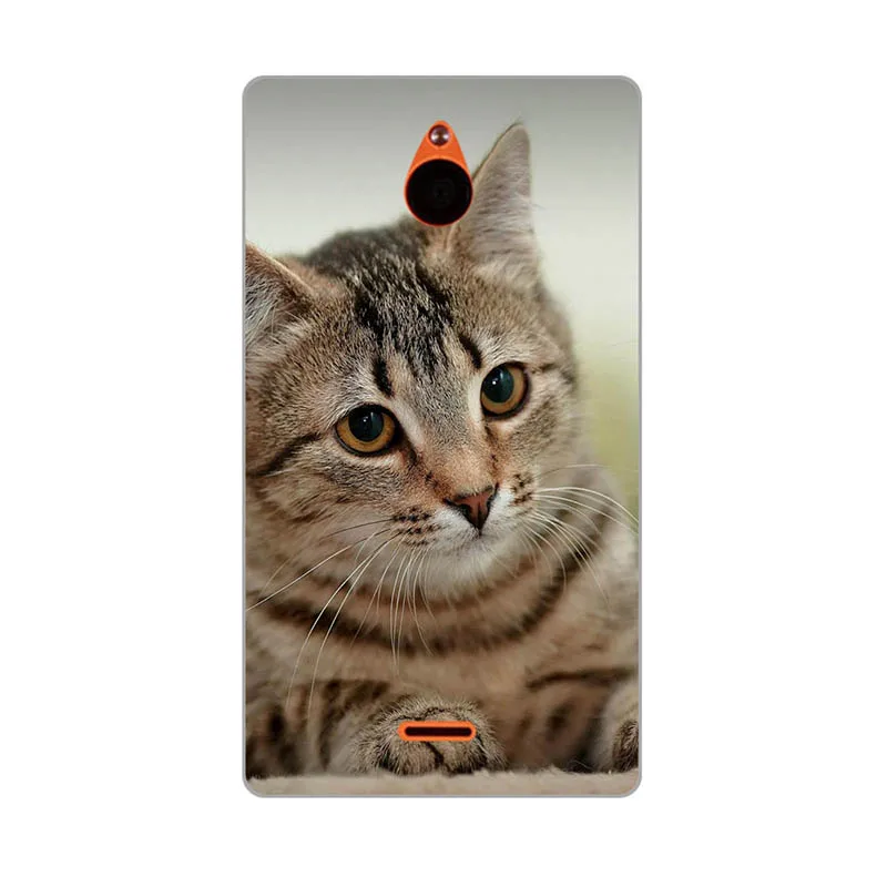 M076 Чехол для Nokia X2 X2DS Dual SIM RM-1013 задняя крышка цветок Coque пластик напечатанный Кот Сова чехол для телефона с рисунком в виде животного для Nokia X2 - Цвет: M076