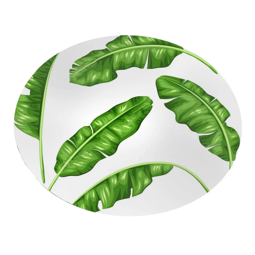 Товары для ванной тропический красивые зеленые листья растений Botany элементы одеяло круглый кухня ковры 60x60 см