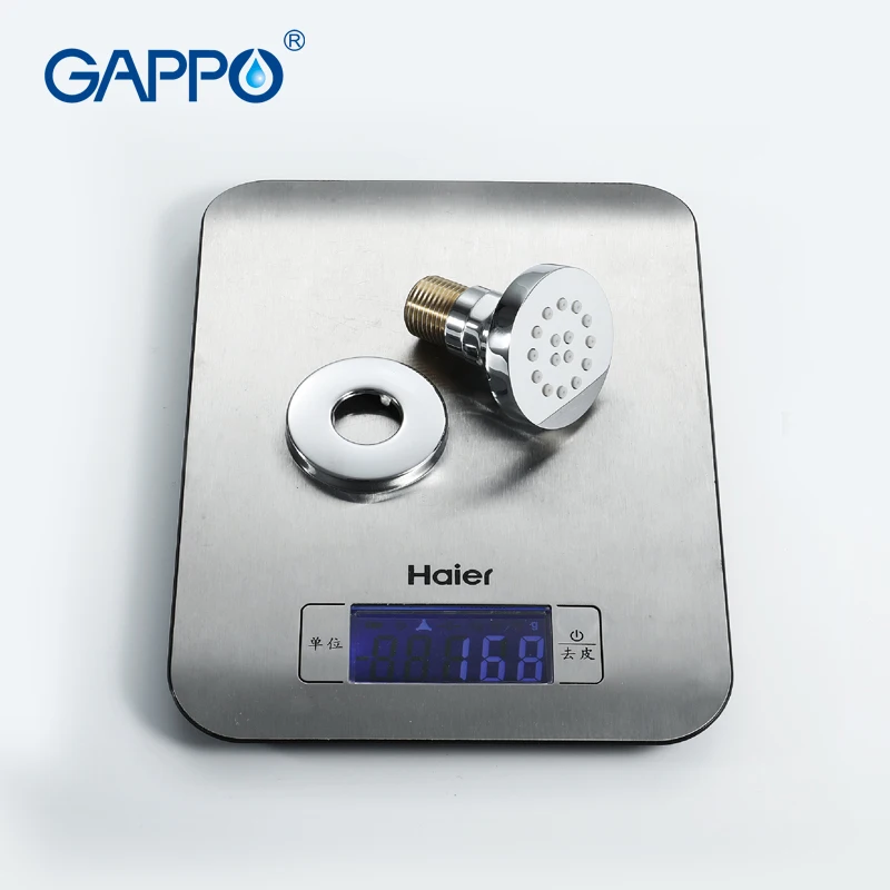 

GAPPO Round Chrome Shower Jets Shower Body Jet SPA Massage brass Wall Mounted Shower Jets Bathroom Accessories
