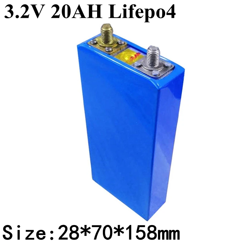 4 шт. Lifepo4 3,2 В 20Ah литиевая батарея глубокого цикла для Diy 12 В 24 В 40Ah Электрический велосипед Скутер дом держать электрические принадлежности RV