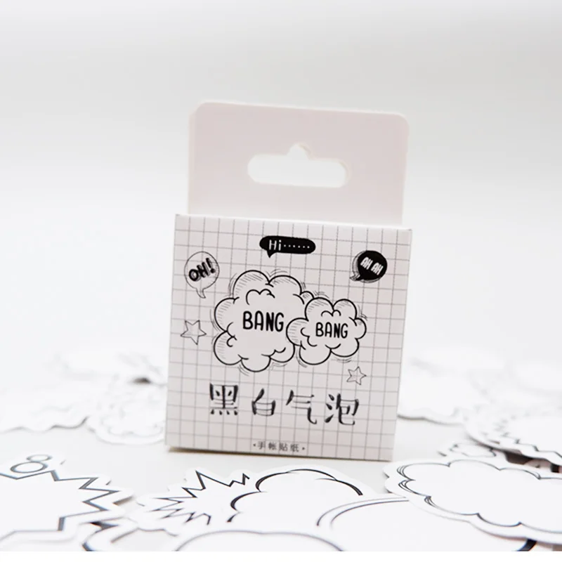 

45 pcs/pack Creative dialog paper sticker DIY diary album decoration stickers scrapbooking planner label Scrapbook stickers