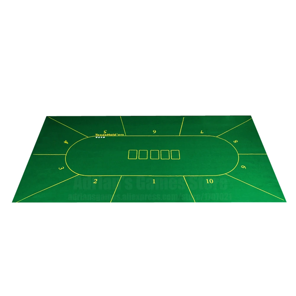 180*90см Техасский Холдем Покер Скатерть 10 Игроков покерный стол мат Poker Table Cloth