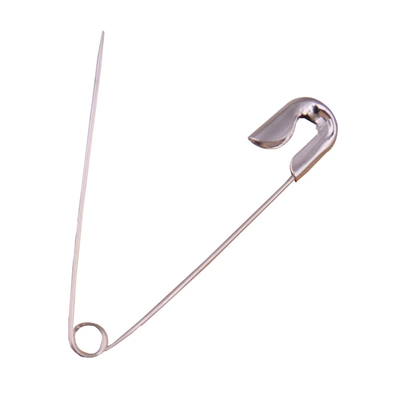 Высокое качество 100 шт Серебряный тон хиджаб большие Сильные Выводы безопасности