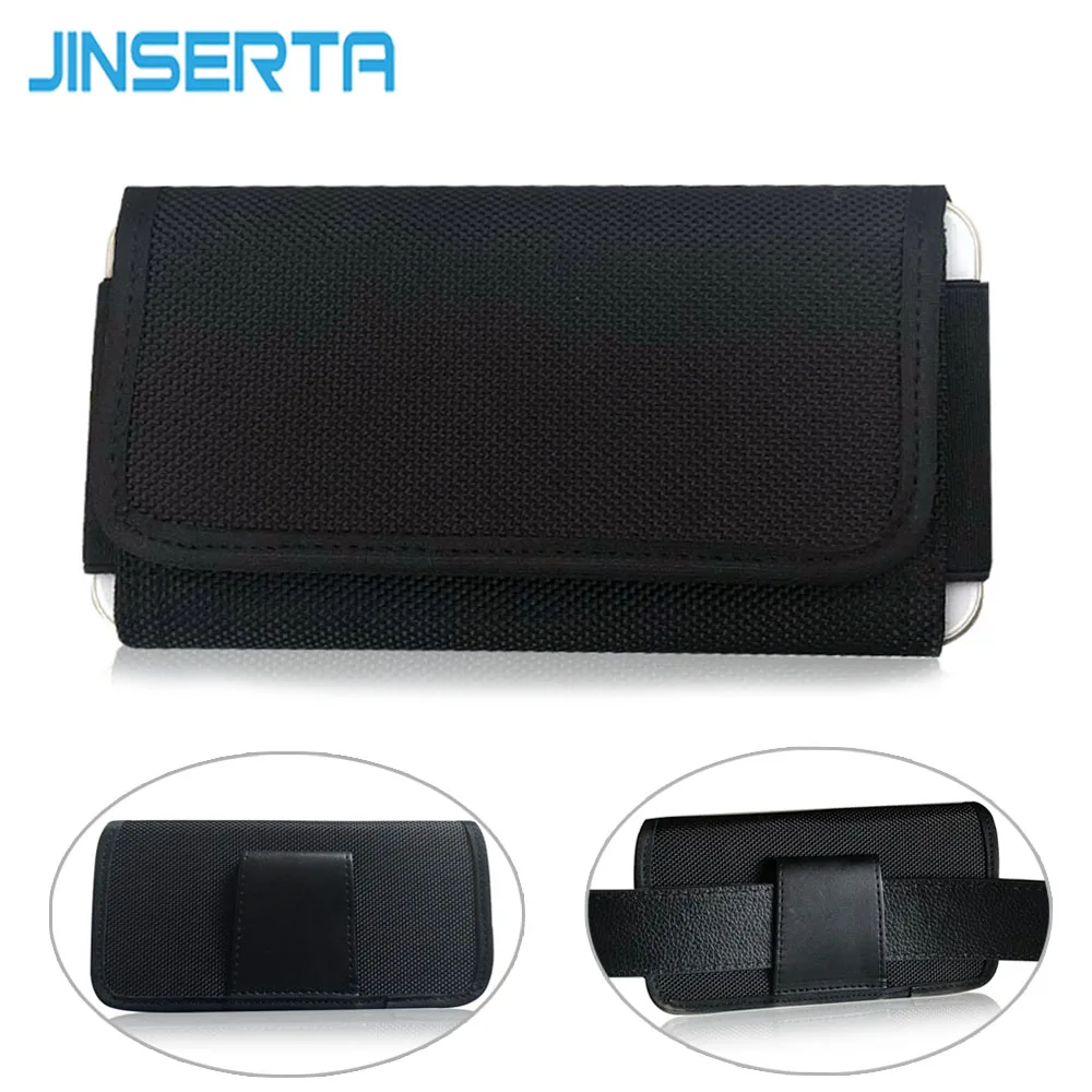 Холщовый чехол JINSERTA нейлоновый горизонтальная кобура для сотового телефона