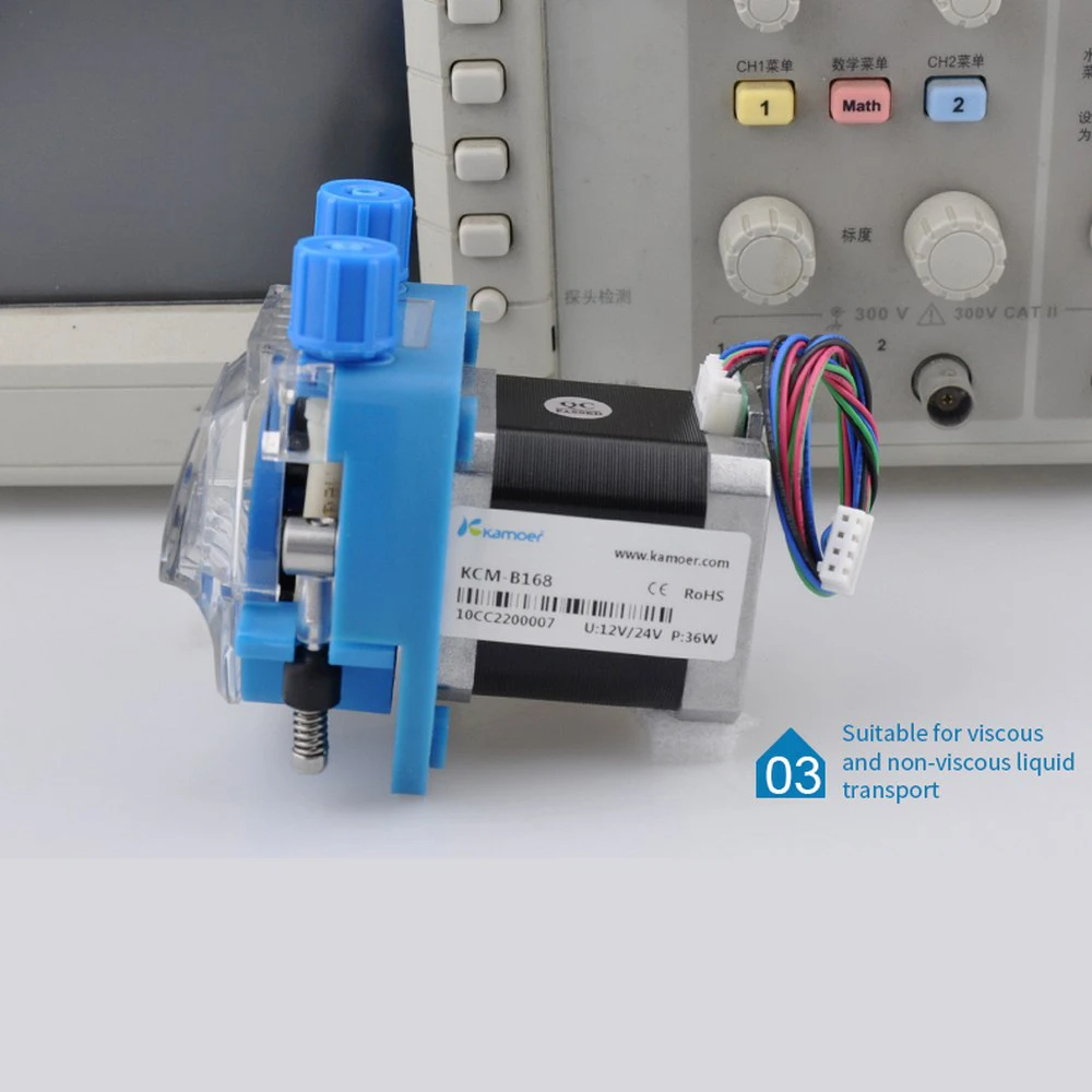 KCM перистальтический насос 12V мини водяной с шаговым двигателем и BPT/Кремниевая