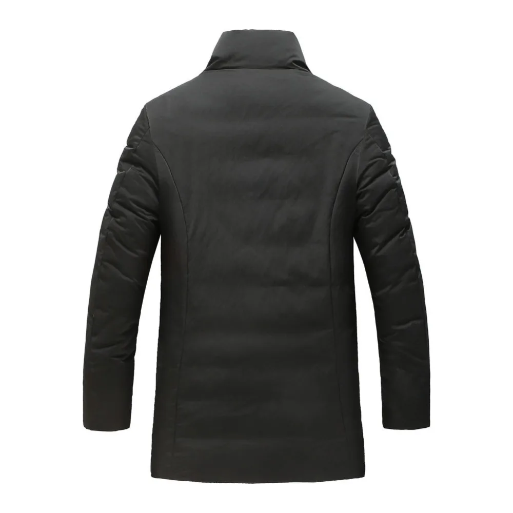 2018 Men Down Jacket Thick Warm White Duck Parkas Stand Collar Brand Men's Winter Coat Waterproof | Мужская одежда