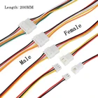 10 пар 26AWG Micro JST XH 2,54 2P 3P 4P 5P 6-контактный Штекерный разъем с проводными кабелями 200 мм