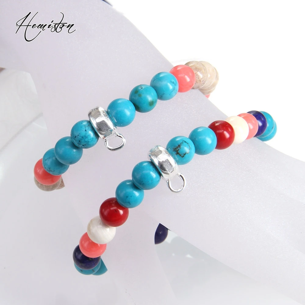 Амулетный браслет Thomas из разноцветных материалов с изображением позолоченные