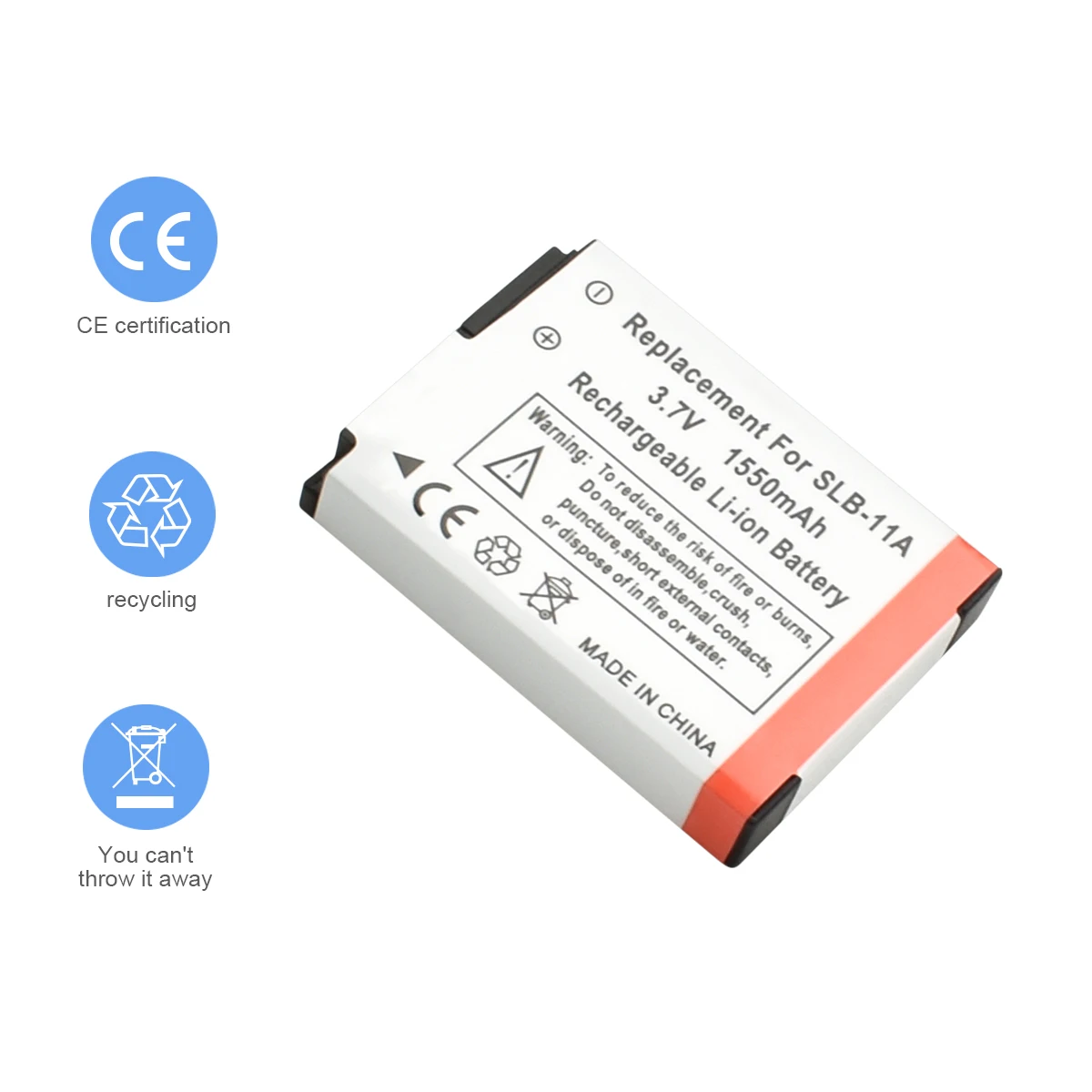 1X3 7 V 1550 mAh Li-Ion SLB-11A SLB11A SLB 11A для samsung WB1000 WB5000 CL65 CL80 HZ25W ST1000 ST5000 ST550 L20 | Электроника