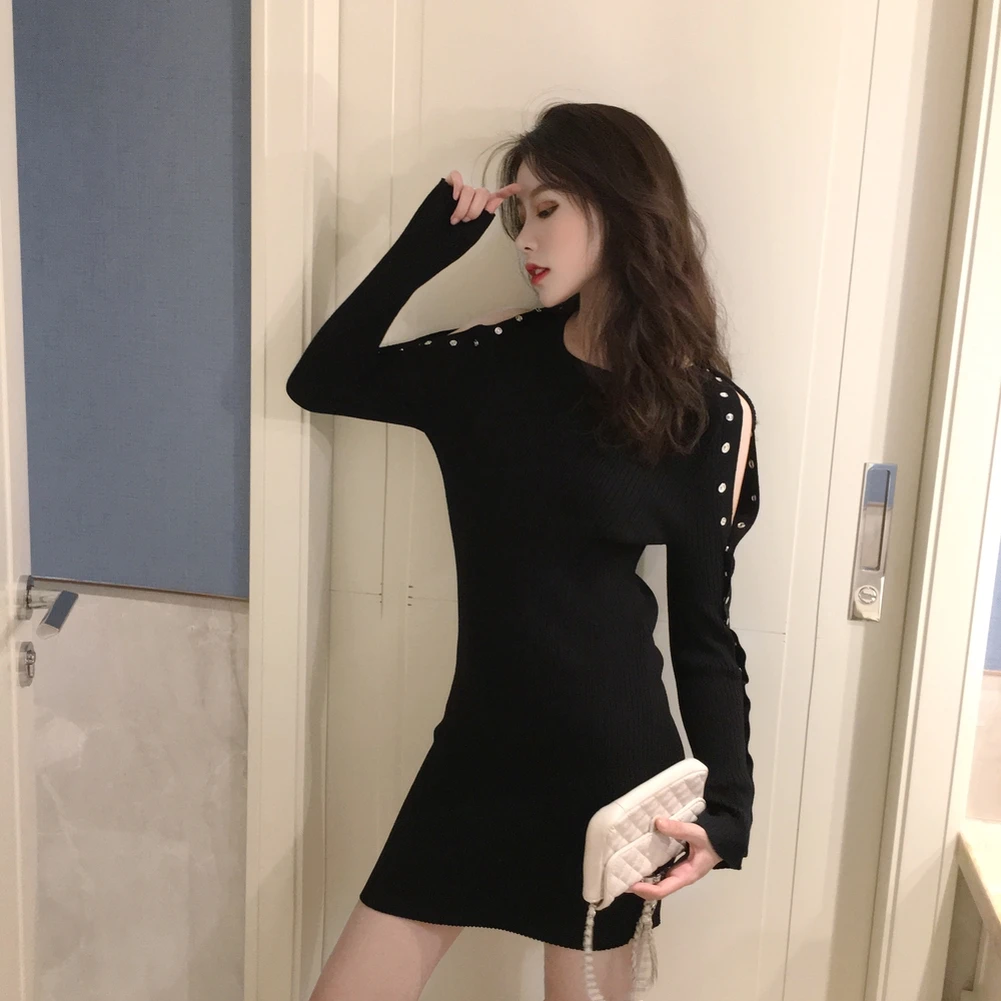 Женское модное повседневное сексуальное платье хит продаж весна лето осень