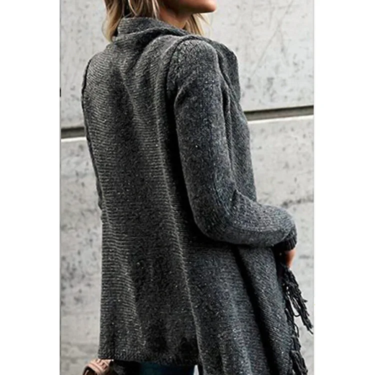 BYUAN Fashion Ladies Sweaters Women Knitted Sweater Outerwear Autumn Winter Irregular Loose Jumpers Sweter Mujer | Женская одежда