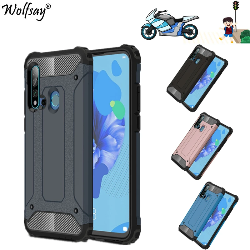 

Чехол для Huawei P20 Lite, 2019, чехол P20 Lite, 2019, TPU + PC, ударопрочный, тяжелый Гибридный чехол для Huawei P20 Lite, 2019, чехол 6,4"