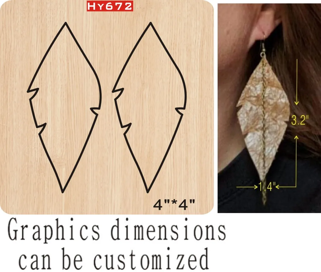 earring cutting dies new die cut&wooden dies Suitable for common die cutting machines on the market
