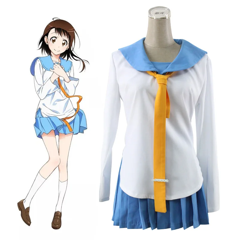 Аниме нисекои Косплей Onodera Kosaki Kirisaki Chitoge Tsugumi Seishiro костюм моряка Костюмы Школьная форма комплект для вечеринки на Хэллоуин