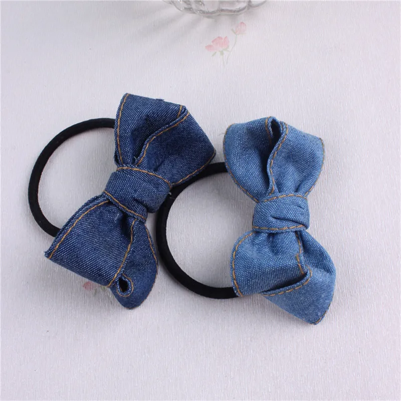 Оптовая продажа Высококачественная джинсовая повязка для волос аксессуар