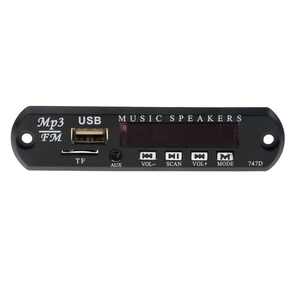Q9A 12V Music Speaker USB Car Decoder MP3 Radio Audio Board FM AUX TF Remote | Электроника