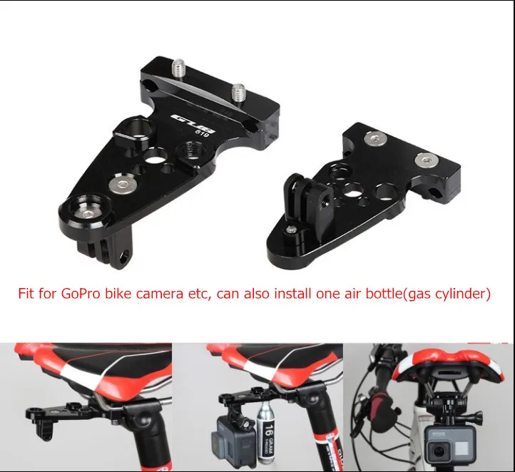 

GUB 619 Aluminum Alloy Mountain Bike Cushion Gopro Motion Camera CO2 Cylinder Transfer Seat Fixed Bracket Sport Adapter
