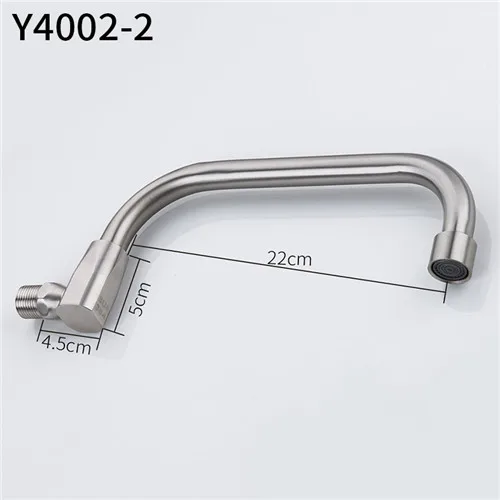 Frap 304 Одноместный контактный зажим из нержавеющей стали холодного переключатель- настенный кран для кухонной раковины на одно отверстие водопроводной воды для кухни torneira Y4002-1/2/3 - Цвет: Y4002 2