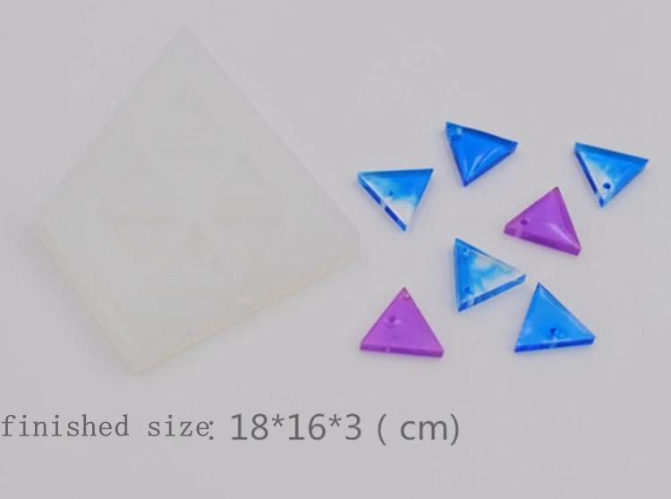 1 шт. треугольная и квадратная форма из силиконового кристалла сделай сам