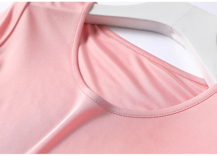 100% натуральный шелк modis Большие размеры уличная футболка женщин camiseta mujer femme Топы
