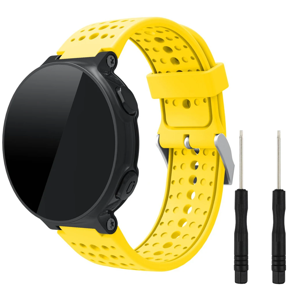 Силиконовый сменный ремешок для наручных часов Garmin Forerunner 230 / 235 220/620/735XT/630 Lite часы