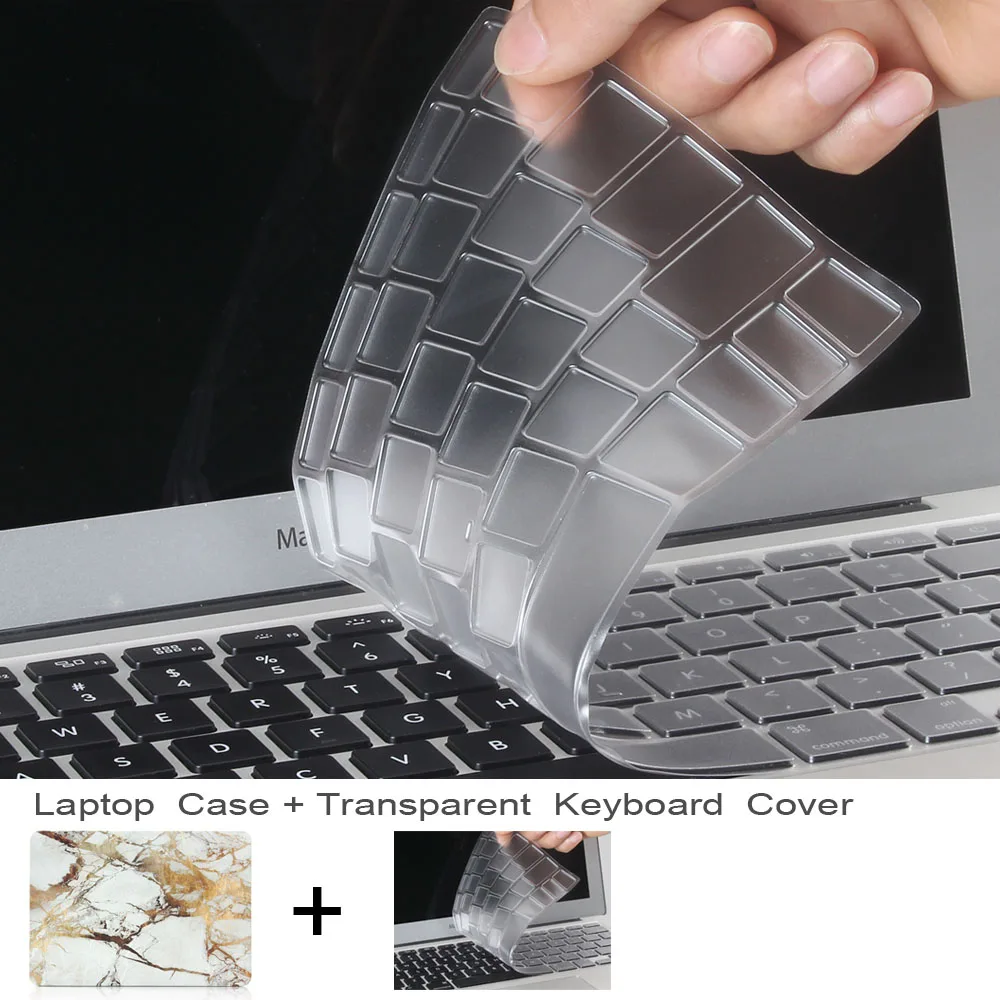 ZVRUA Marble Laptop Case for Macbook Air Pro Retina 11 12 13.3 15 inch New Mac Book 13 with Touch Bar +Keyboard Cover | Компьютеры и