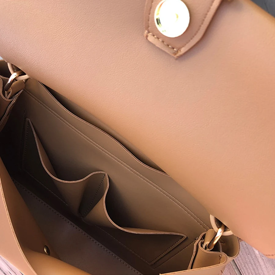Causal Totes Bags Women Large Capacity Handbags PU Shoulder Messenger Bag Female Retro Daily Lady Elegant | Багаж и сумки