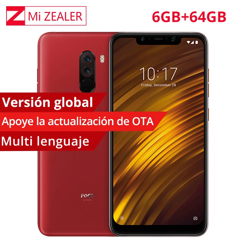 Глобальная версия Xiaomi POCOphone F1 6 ГБ ОЗУ 64 Гб ПЗУ мобильный телефон дюйма